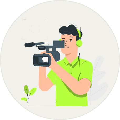 Ikona produkcji wideo reklamowego pod kampanie telewizyjne i płatne