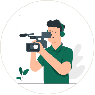 Ikona produkcji wideo reklamowego pod kampanie telewizyjne i płatne
